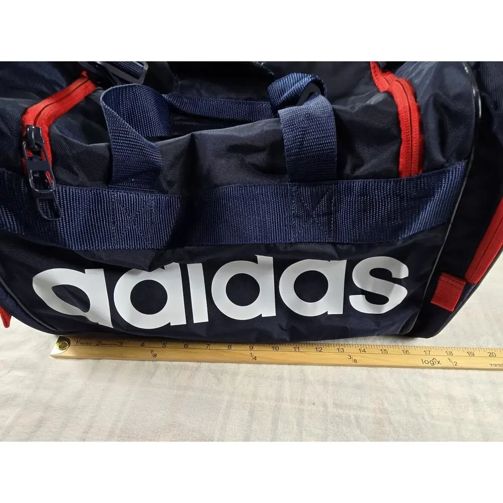 ADIDAS MEDIUM TREFOIL Originals Unisex Santiago Duffel Bag Blue red OS NWT